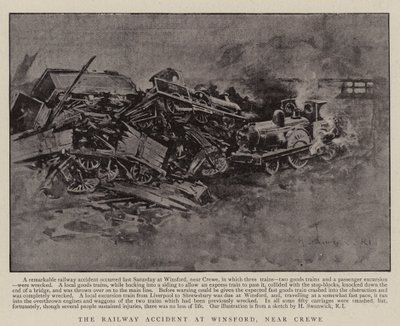 The Railway Accident at Winsford, Near Crewe by H. G. Swanwick